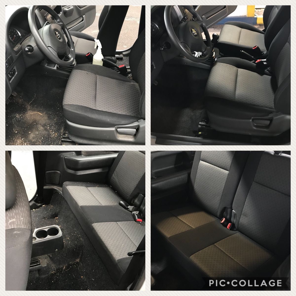 Auto detailing before and after result