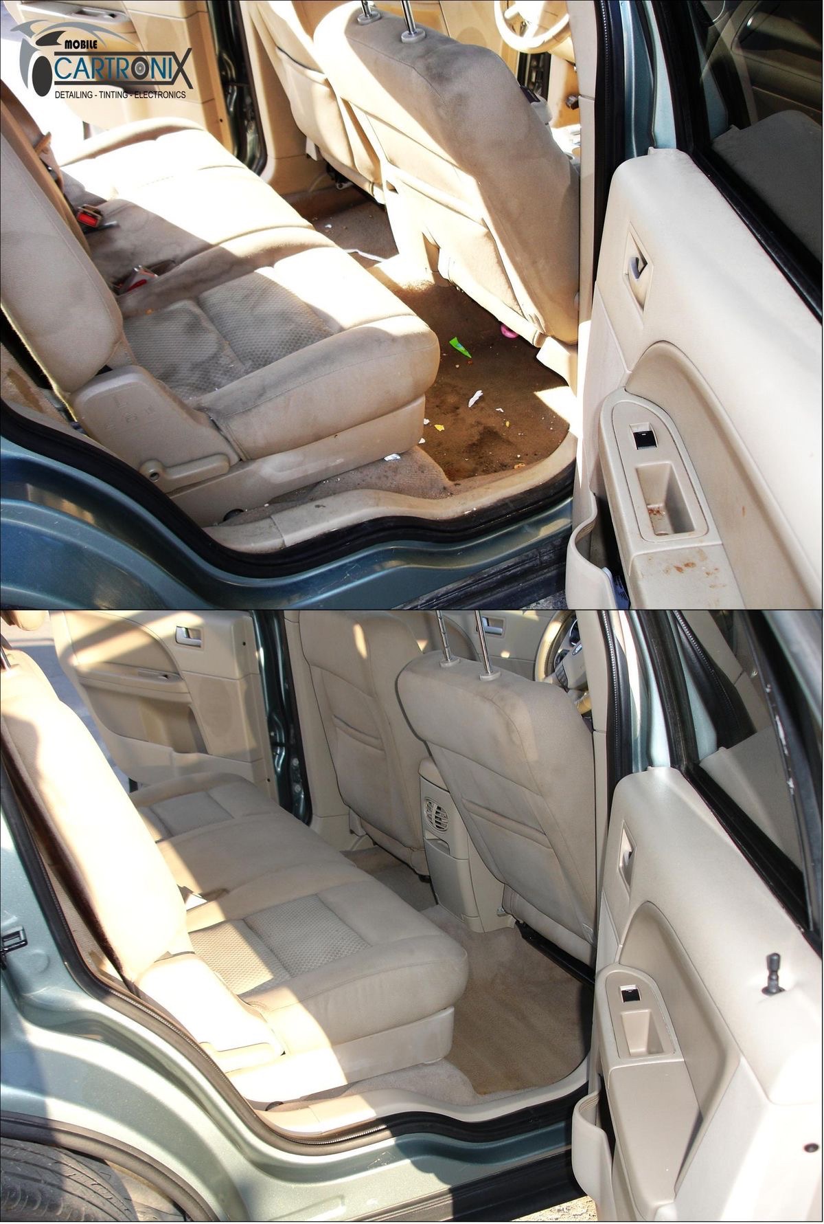 Auto detailing before and after result