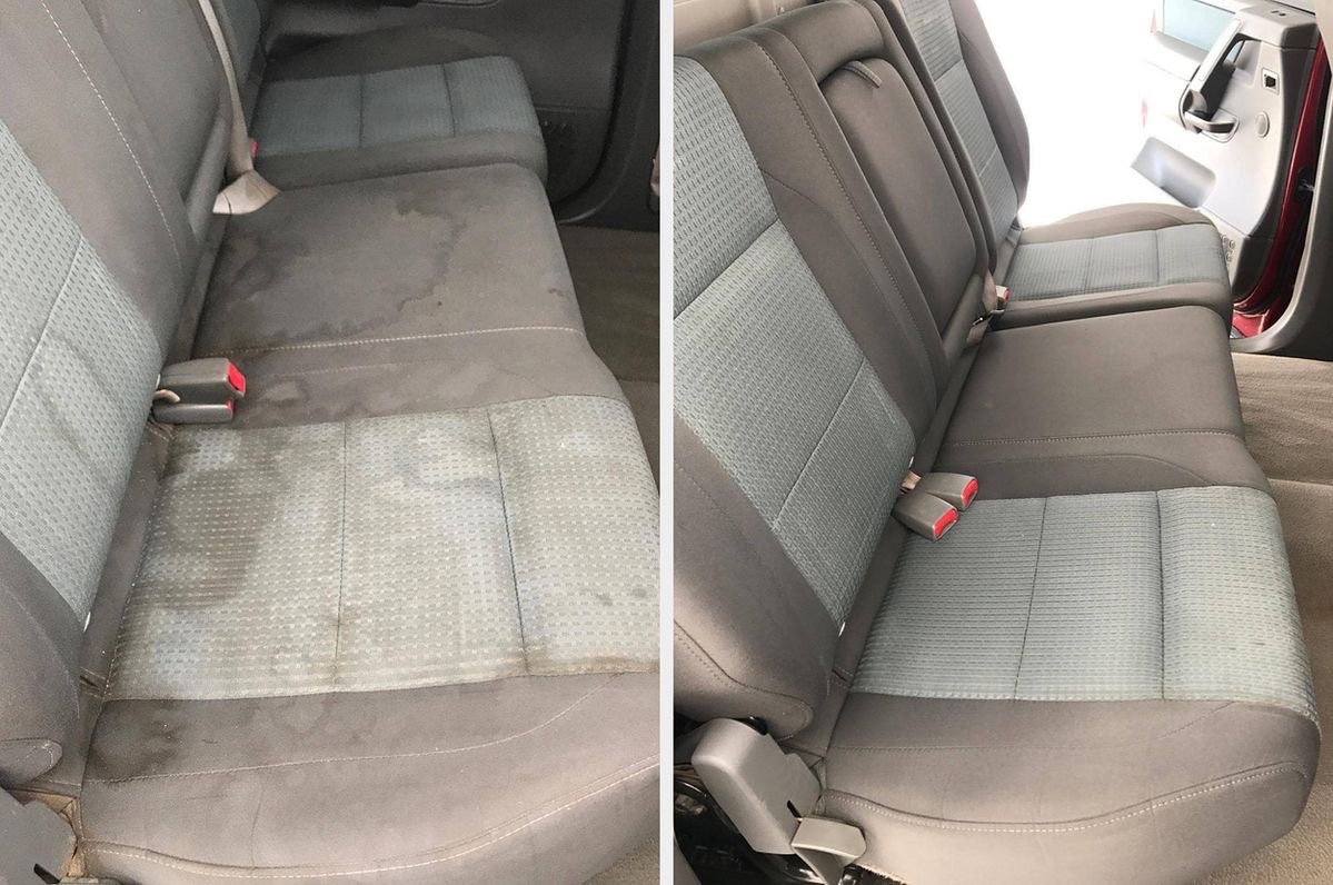 Auto detailing before and after result