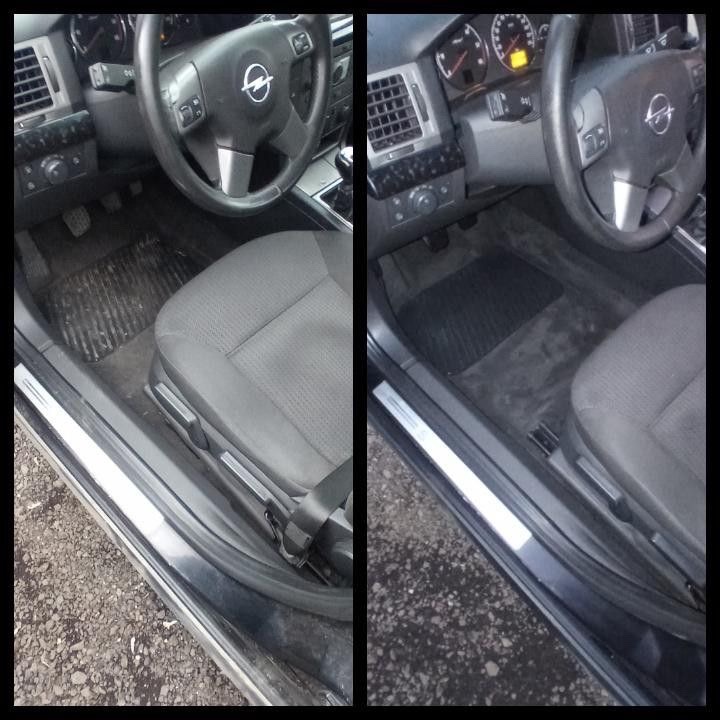 Auto detailing before and after result